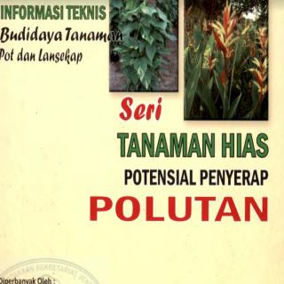 Informasi teknis budidaya tanaman pot dan lansekap