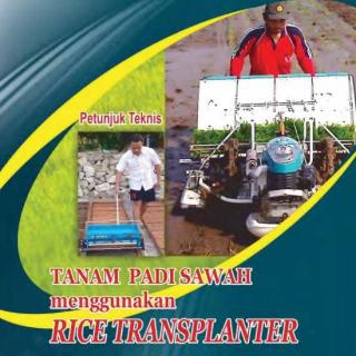 tanam padi sawah menggunakan rice transplanter