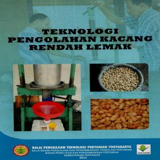 teknologi pengolahan kacang rendah lemak