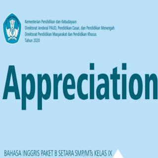 Appreciation, EASY ENGLISH for PACKAGE B