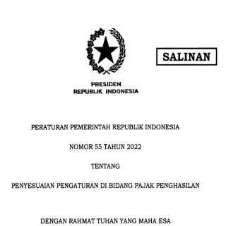 PENYESUAIAN PENGATURAN DI BIDANG PAJAK PENGHASILAN