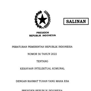 KEKAYAAN INTELEKTUAL KOMUNAL