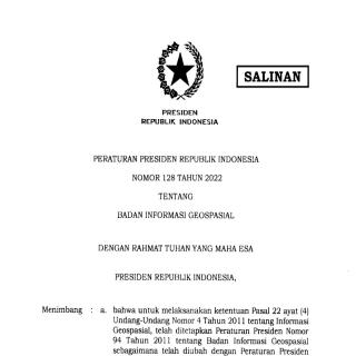 BADAN INFORMASI GEOSPASIAL