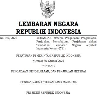 PENGADAAN, PENGELOLAAN, DAN PENJUALAN METERAI