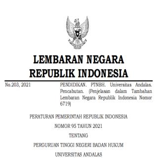 PERGURUAN TINGGI NEGERI BADAN HUKUM