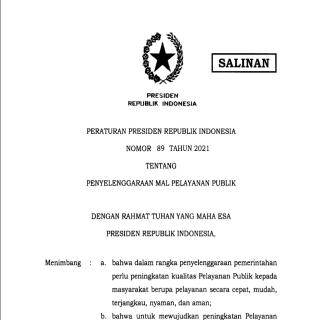 PENYELENGGARAAN MAL PELAYANAN PUBLIK