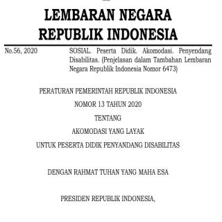 AKOMODASI YANG LAYAK  UNTUK PESERTA DIDIK PENYANDANG DISABILITAS