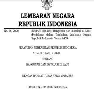 BANGUNAN DAN INSTALASI DI LAUT
