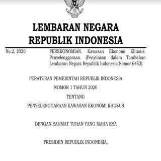 PENYELENGGARAAN KAWASAN EKONOMI KHUSUS