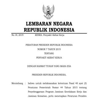 PENYAKIT AKIBAT KERJA