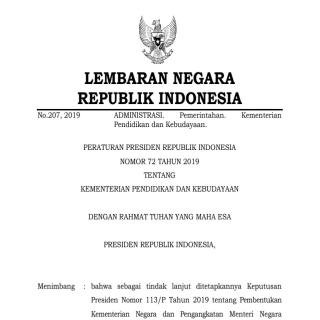 KEMENTERIAN PENDIDIKAN DAN KEBUDAYAAN