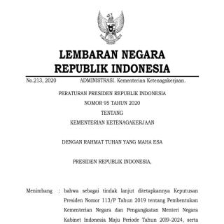 KEMENTERIAN KETENAGAKERJAAN