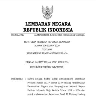 KEMENTERIAN PEMUDA DAN OLAHRAGA