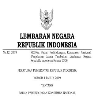 BADAN PERLINDUNGAN KONSUMEN NASIONAL