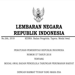 MODAL AWAL BADAN PENGELOLA TABUNGAN PERUMAHAN RAKYAT