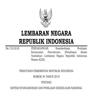 SISTEM STANDARDISASI DAN PENILAIAN KESESUAIAN NASIONAL