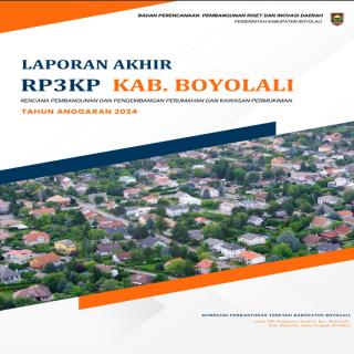 Rencana Pembangunan dan Pengembangan Perumahan dan Kawasan Permukiman (RP3KP) Kabupaten Boyolali Tahun 2024